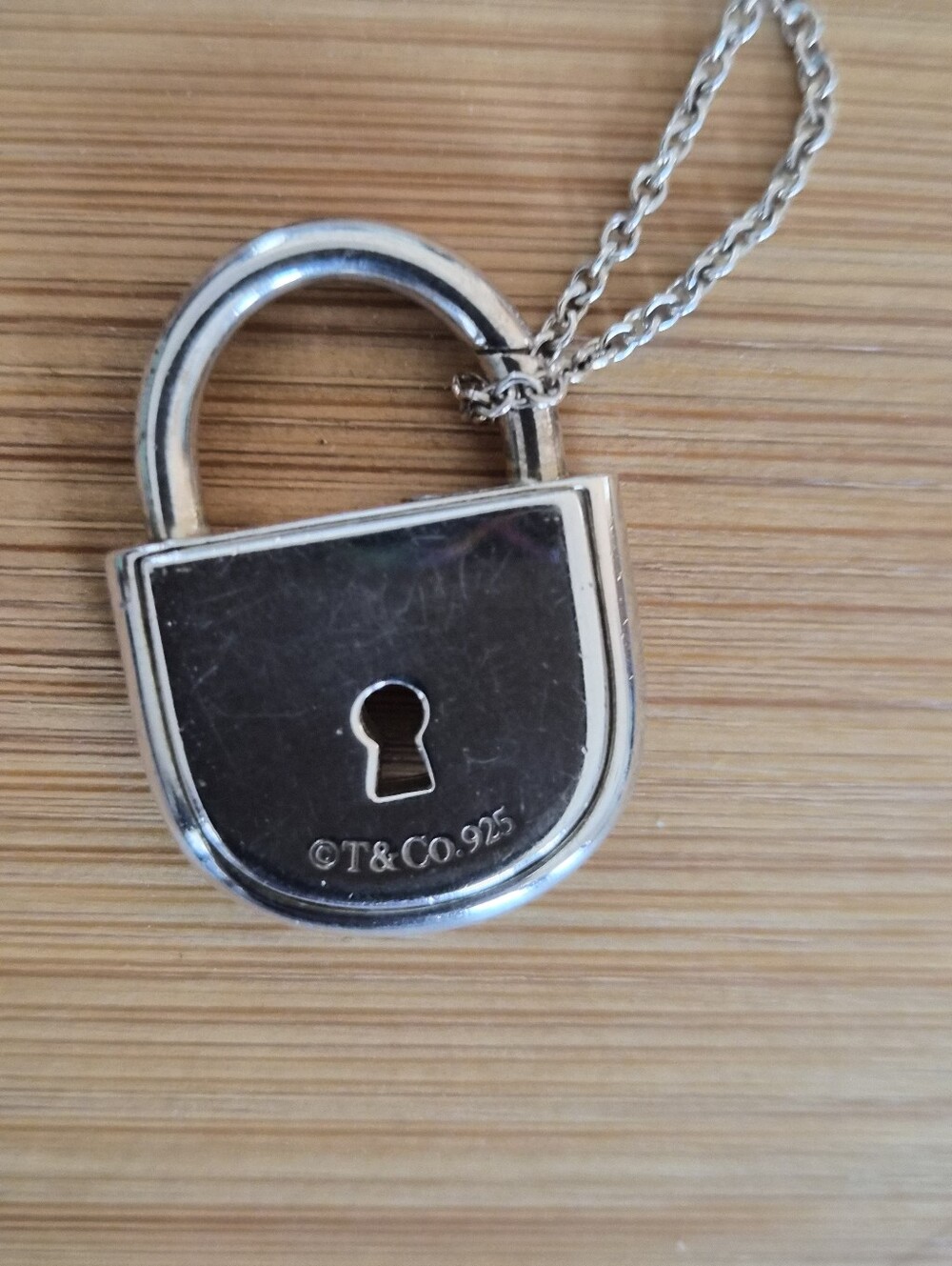 Tiffany & Co. Silver Padlock Pendant Necklace - Picture 5 of 11